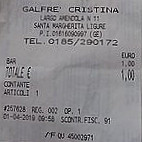 Galfre Cristina menu
