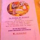 A La Table Ronde menu