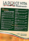 Pizzeria La Dolce Vita menu