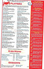 Higgins Crab House North menu