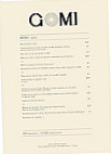 Gomi menu
