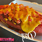 Monster Sonoran Hot Dogs food