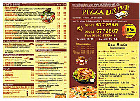 Pizza Drive menu