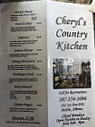 Cheryl’s Country Kitchen menu