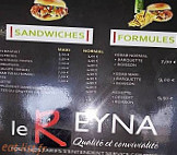 Le Reyna menu
