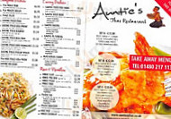 Auntie's Thai menu