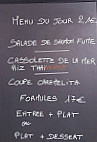 Le Poisson Rouge menu