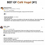 Café Vogel menu
