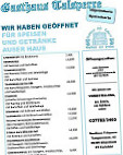 Gasthaus Talsperre menu