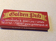 Golden Pub menu