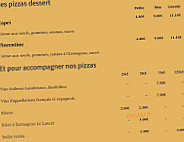 La Tour De Pizza menu