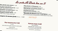 Al Dente menu