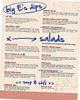 Big E?s Sports Grill menu