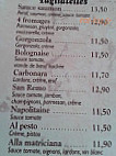 Pizzeria San Remo menu