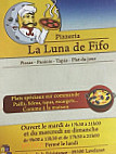 La Luna De Fifo menu