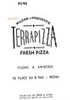 Terra Pizza menu