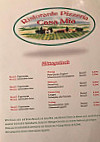 Pizzeria Casa Mia menu