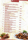 Bacchus Griechisches menu