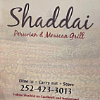 Shaddai menu