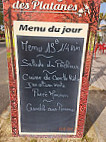 Auberge Des Platanes menu