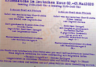 Bollwerk 4 menu