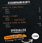 Au Four Gambetta menu
