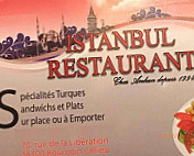 Restaurant Istanbul Chez Arikan menu