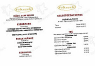 Fritzcafe menu