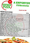 Espace Pizza 07 menu