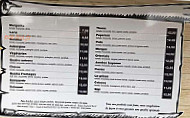 Le Vénissia menu