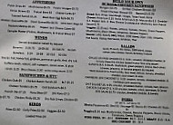 Gridiron Grill menu
