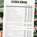 Pizzeria Korona menu
