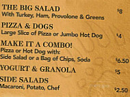 The Seneca Cafe menu
