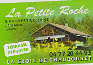 La Petite Roche menu