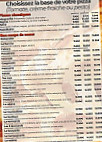 La Cabane A Pizza menu