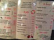 Pastificci menu
