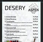 Aspen Szczyrk menu