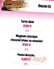 La P'tite Fourchette menu