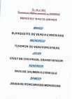 Petit Prince Bistrot Cave menu