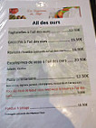 L'edelweiss menu