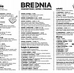 Breadnia menu