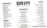 Brim Kitchen Brewery menu