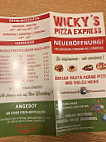 Wicky's Pizza Express menu