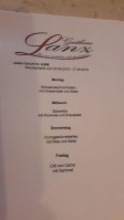 Gasthaus Lanz menu