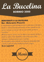 La Bucelina Bormio 2000 menu