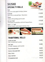 Simon's menu