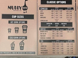 Muddy Goose Coffee Co. menu