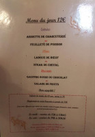Aux Sources de la Meuse menu