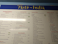 Taste Of India menu