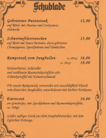 Schublade menu